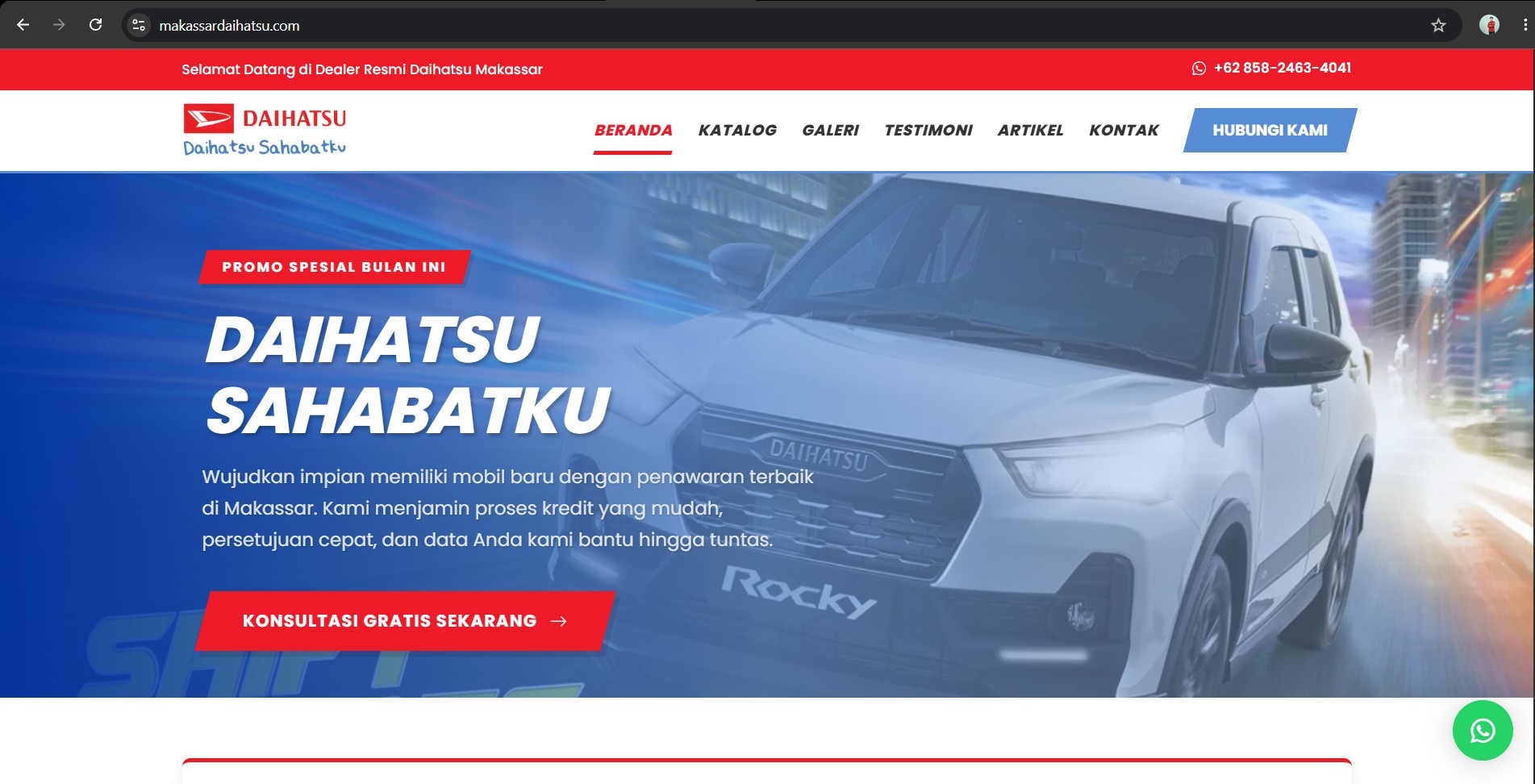 Screenshot Makassar Daihatsu
